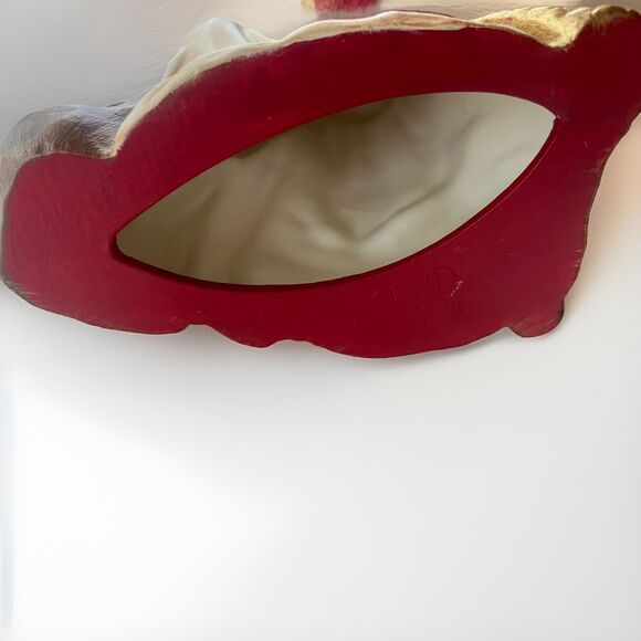 Vtg Kneeling Santa Praying Ceramic Statue Nativity Figure - Picture 4 of 6